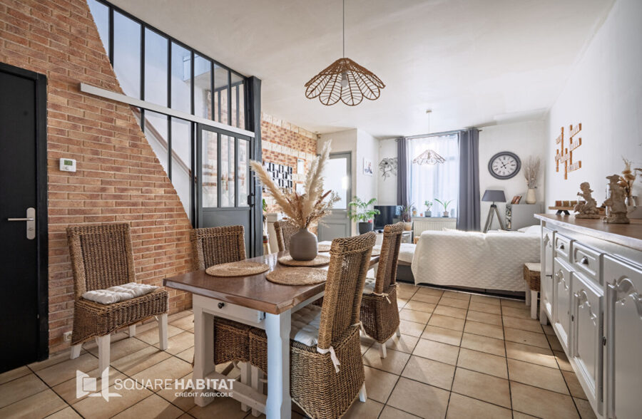 Maison 4 chambres + mezzanine – Jardin – Loos