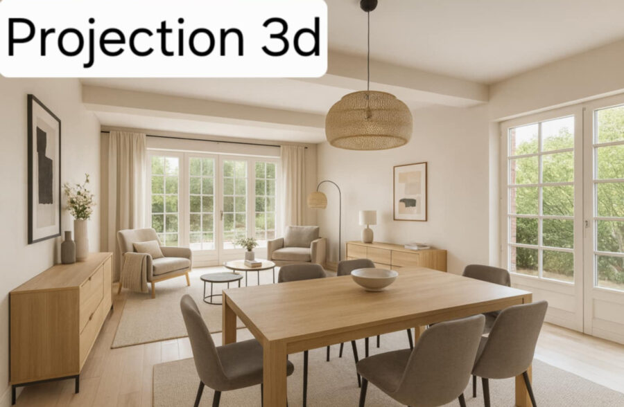 Pavillon individuel semi plain pied