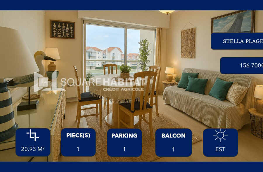 Appartement  Stella Plage à 50 mètres de la plage