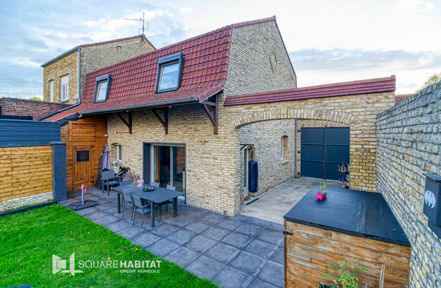 Maison 125m², 3 chambres, jardin Bourbourg