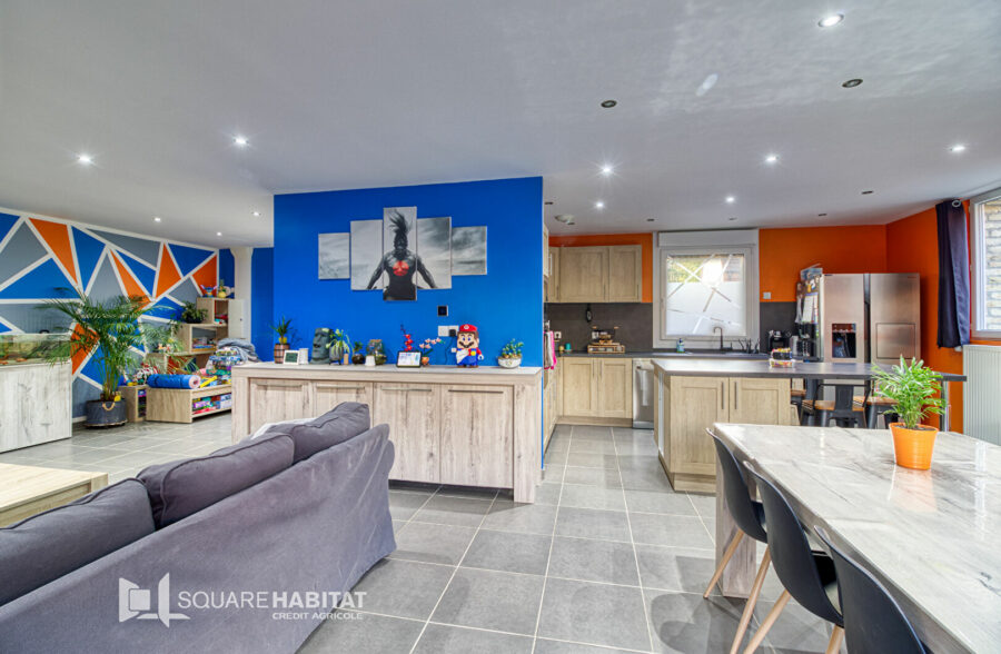 Maison 125m², 3 chambres, jardin Bourbourg