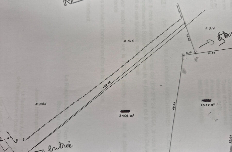 Terrain à bâtir hameau de sec Marais à Marchiennes 2401 m2