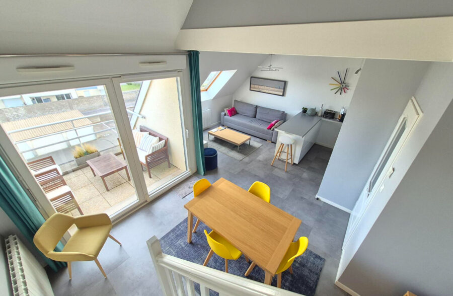 Berck Plage , T3 en duplex avec terrasse ,local vélo et place de parking !!