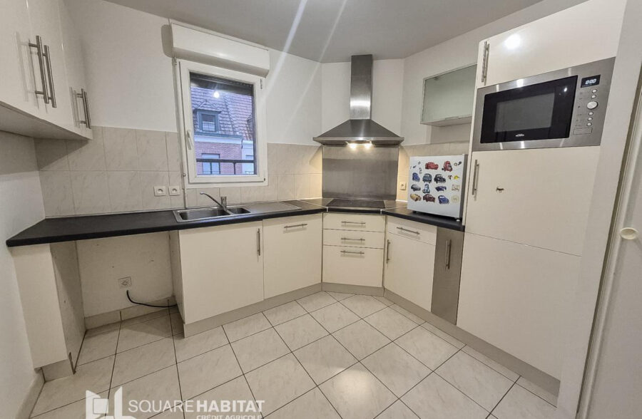 VIEUX LILLE- Appartement de 57 m2  avec une terrasse de 27 m2 BOX et CAVE