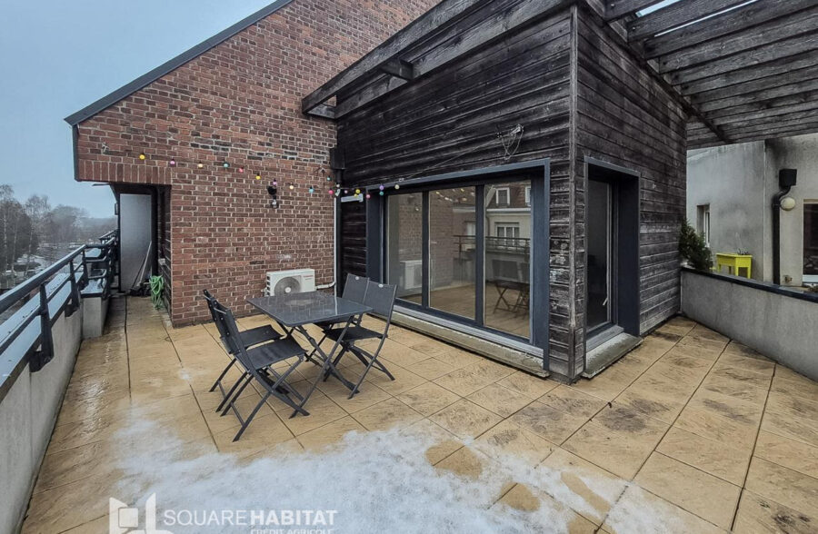 VIEUX LILLE- Appartement de 57 m2  avec une terrasse de 27 m2 BOX et CAVE