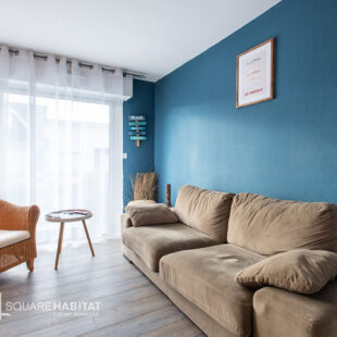 “Superbe T2 lumineux avec balcon et vue sur les dunes”