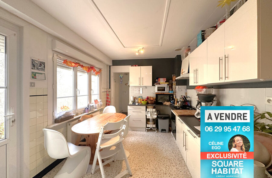 Maison de ville 3 chambres + jardin