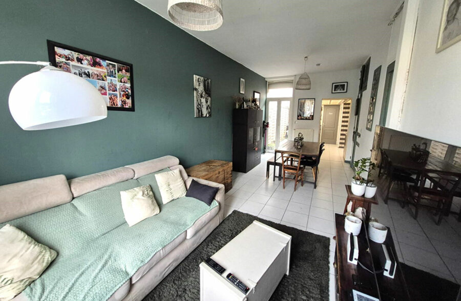 Croix, maison 85 m², 3 chambres + cour