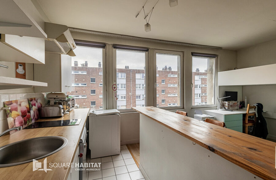 LILLE-LOMME Mitterie : Appartement T2 de 39,76m2 à 2 mn du métro Mitterie