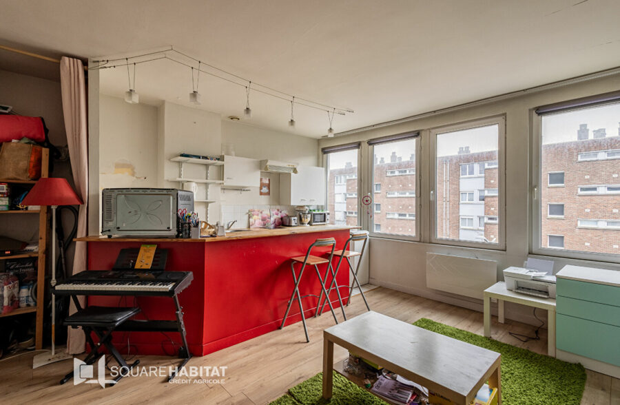 LILLE-LOMME Mitterie : Appartement T2 de 39,76m2 à 2 mn du métro Mitterie
