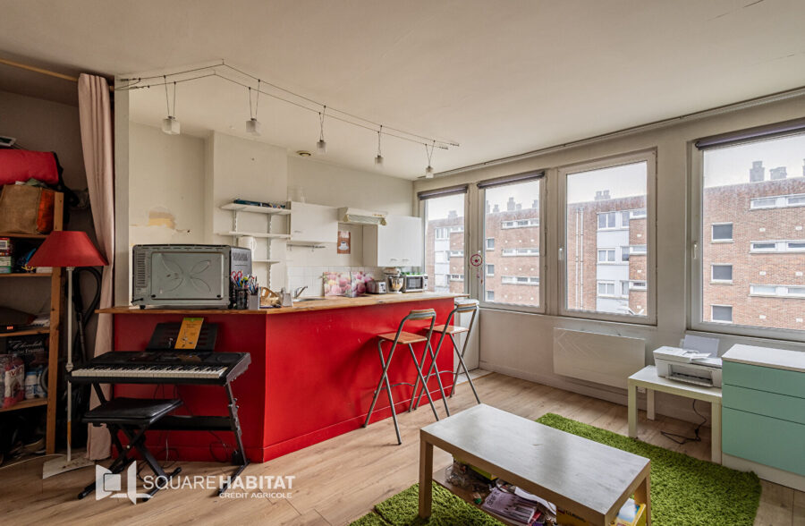 LILLE-LOMME Mitterie : Appartement T2 de 39,76m2 à 2 mn du métro Mitterie
