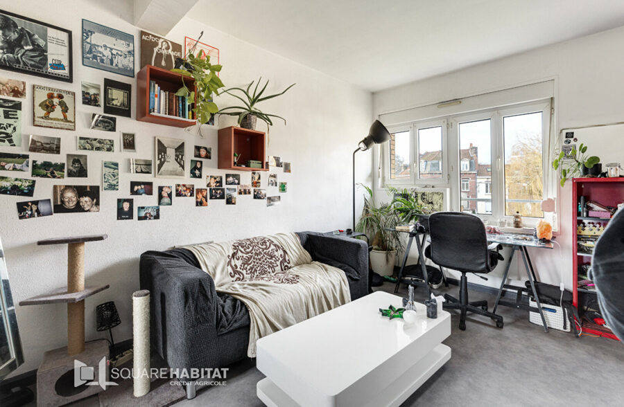 Studio lumineux de 28 m² – Lille Moulins fac de droit