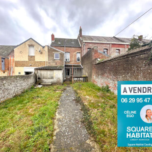 Maison de ville 102m² + jardin idéalement situé à Caudry