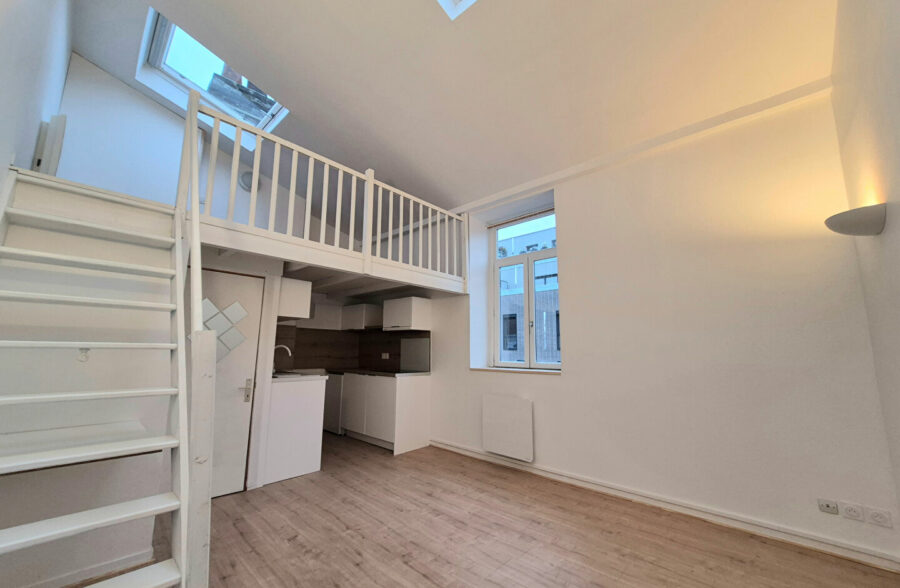 LILLE SAINT-MICHEL : JOLI STUDIO ENTIÈREMENT RÉNOVÉ AVEC MEZZANINE