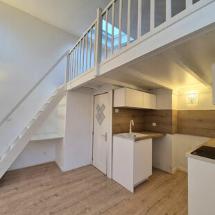 LILLE SAINT-MICHEL : JOLI STUDIO ENTIÈREMENT RÉNOVÉ AVEC MEZZANINE