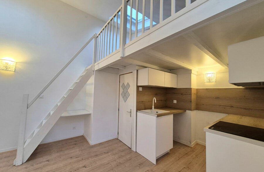 LILLE SAINT-MICHEL : JOLI STUDIO ENTIÈREMENT RÉNOVÉ AVEC MEZZANINE