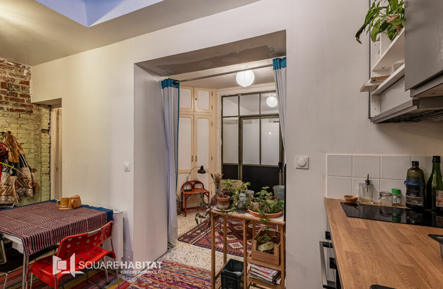 Maison lumineuse avec 3 chambres avec extérieur – Lille Moulins