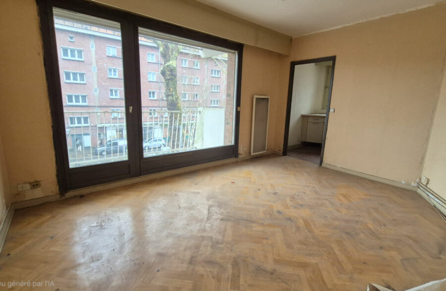 Appartement T2 avec Balcon proximité immédiate Deule et Lille